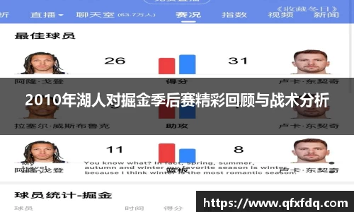 2010年湖人对掘金季后赛精彩回顾与战术分析